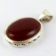 Lovely !! Red Onyx 925 Sterling Silver Pendant