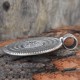Chakra Plain 925 Silver Sterling Pendant 