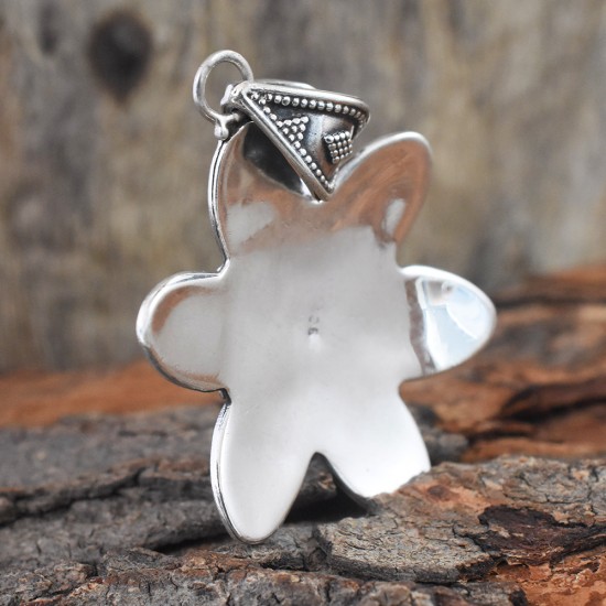 Flower Style 925 Silver Sterling Pendant