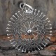 Round Chakra Plain 925 Silver Sterling Pendant
