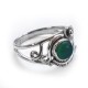 Awesome Green Onyx Cabochon 925 Sterling Silver Ring