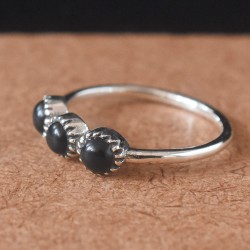 Black Onyx 925 Silver Ring
