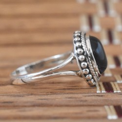 Black Onyx Gemstone,925 Sterling Silver Ring