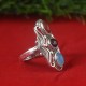 Red Green Onyx And Amethyst Gemstone 925 Sterling Silver Ring