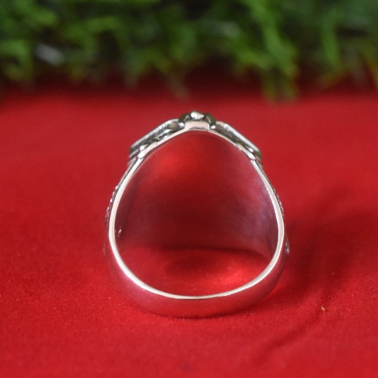 Garnet Gemstone 925 Sterling Silver Poison Ring!!
