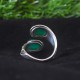 Green Onyx Stone 925 Sterling Silver Ring