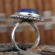 Heavenly Lapis Cabochon 925 Sterling Silver Ring