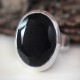 Beautiful !! Black Onyx Stone 925 Sterling Silver Ring 