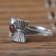 Red Onyx!! Aum 925 Sterling Silver Ring!