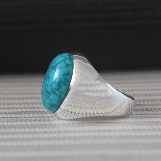 Turquoise Gemstone 925,Sterling Silver Ring
