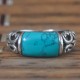 Tutquoise Gemstone 925 Sterling Silver Ring
