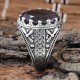 Pretty !! Amethyst Purple Stone 925 Sterling Silver Ring