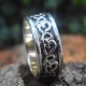 Aum Oxidised 925 Sterling Silver Spinner Band