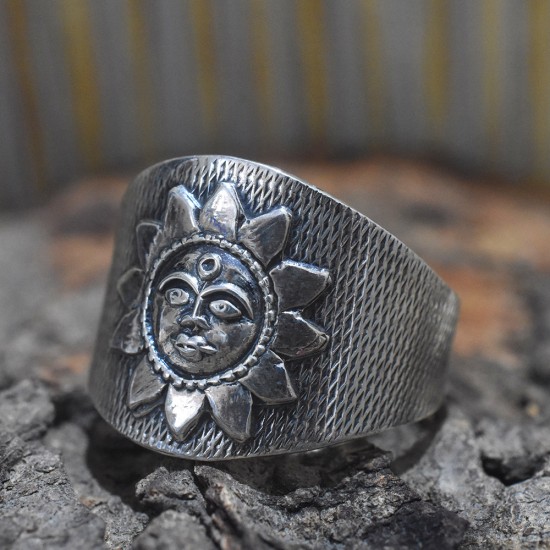 Lord Sun Plain 925 Sterling Silver Ring