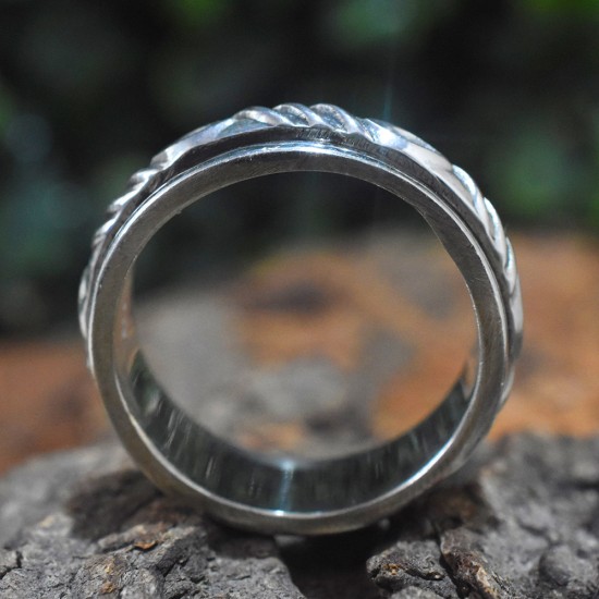 Paris Design Plain 925 Sterling Silver Ring
