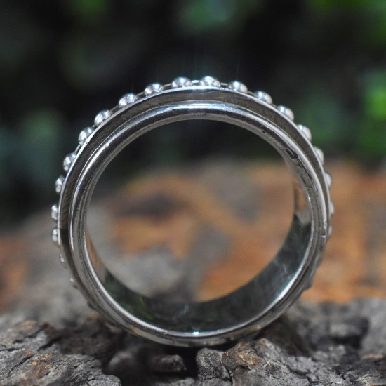 Plain 925 Sterling Silver Spinner Ring