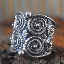 Unique Rawa Work Plain 925 Sterling Silver Ring
