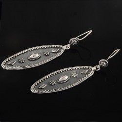 Amazing Design 925 Sterling Plain Silver Dangle Hook Earring Girls Jewelry