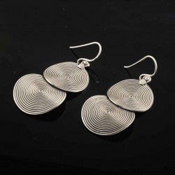 925 Sterling Plain Silver Drop Dangle Earring Handmade Jewelry Gift For Her