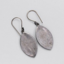 925 Sterling Plain Silver Earring Handmade Artisan Design Jewelry