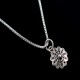 925 Sterling Plain Silver Flower Charming Pendant Manufacture Silver Jewelry