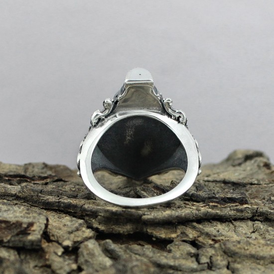 925 Sterling Plain Silver Handmade Elephant Design Ring Jewelry