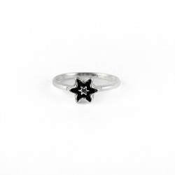 925 Sterling Plain Silver Handmade Star Design Ring Indian Silver Jewelry