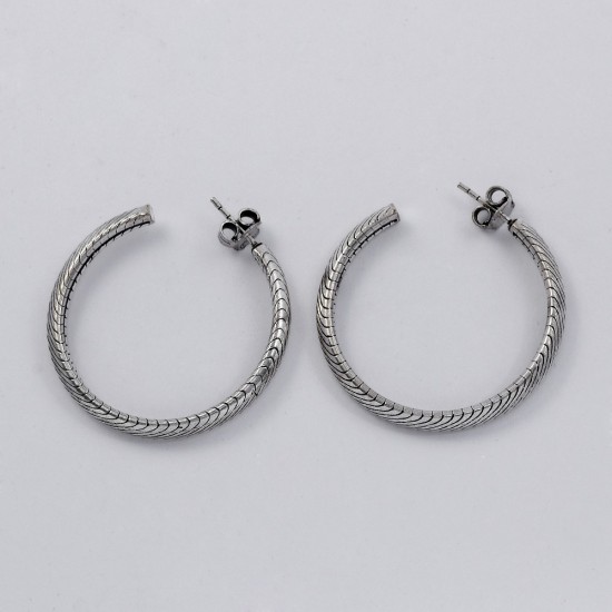 925 Sterling Plain Silver Hoop Earring Girls Daily Wear Earring Jewelry Birthday Gift For Her
