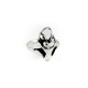 925 Sterling Plain Silver Handmade Human Figure Ring Oxidized Jewelry