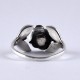 925 Sterling Plain Silver ROSE Design Oxidized Silver Ring Jewellery Exporter Manufacture Silver Ring Jewellery
