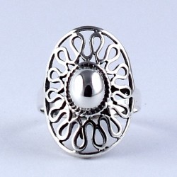 925 Sterling Plain Silver Ring Handmade Jewellery Engagement Ring Gift For Her