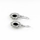 925 Sterling Silver Black Onyx Handmade Earring Jewelry