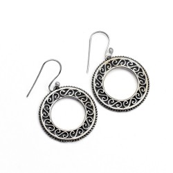 925 Sterling Plain Silver Drop Dangle Earring Bohemian Jewelry Women Fashion Jewelry