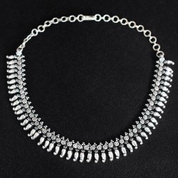 A Wonderful Way !! 925 Sterling Silver Handmade Necklace Plain Silver Necklace