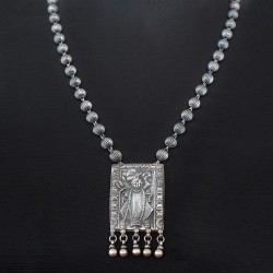Designer Silver Necklace !! Fashionable 925 Sterling Silver Indian Religious Necklace Jewelry
