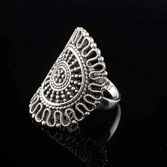 925 Sterling Silver Mash Design Ring Boho Ring Handmade Jewelry Engagement Ring