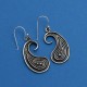 925 Sterling Plain Silver Oxidized Drop Dangle Earring Jewelry Gift For Her
