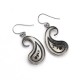 925 Sterling Plain Silver Oxidized Drop Dangle Earring Jewelry Gift For Her