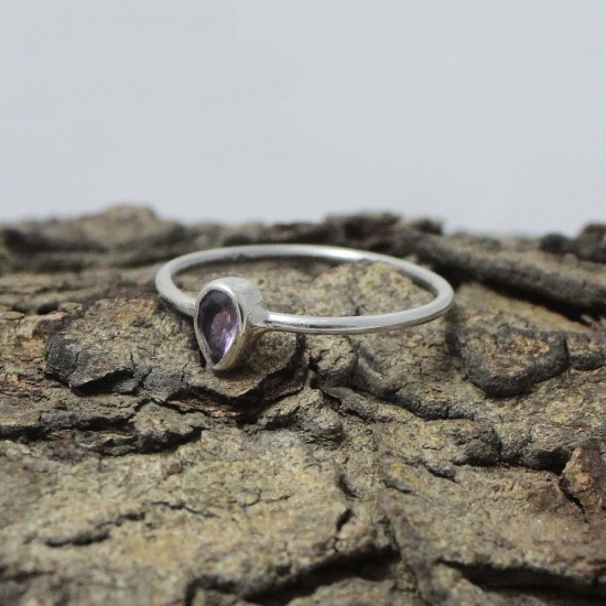 Purple Amethyst 925 Sterling Silver Ring