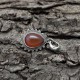 Antique !! 925 Sterling Silver Red Onyx Pear Shape Pendant Handmade Jewelry