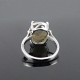 925 Sterling Silver Rhodium Plated Labradorite Ring Jewelry Prong Setting