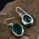 925 Sterling Solid Silver Drop Dangle Earring Green Onyx Earring Women Fashion Jewellery