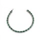 Emerald American Diamond Bracelet Oval Shape 925 Sterling Silver Jewelry