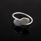 Labradorite Oval Shape Silver Gemstone Ring
