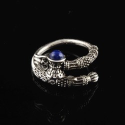 Lapis Gemstone Silver Ring Jewelry 925 Handmade Silver Ring 