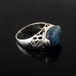 Azurite Silver Jewelry Handmade Ring 925 Handmade Silver Ring 