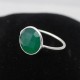 Alluring Green Onyx 925 Sterling Silver Ring