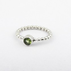 Alluring Peridot Ring Handmade 925 Sterling Silver Band Ring Jewelry Wholesale Silver Jewelry