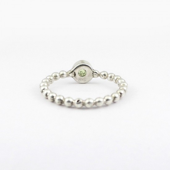 Alluring Peridot Ring Handmade 925 Sterling Silver Band Ring Jewelry Wholesale Silver Jewelry