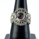 Amazing Purple Amethyst Ring Solid 925 Sterling Silver Oxidized Silver Ring Promises Ring Jewellery Gift For Her